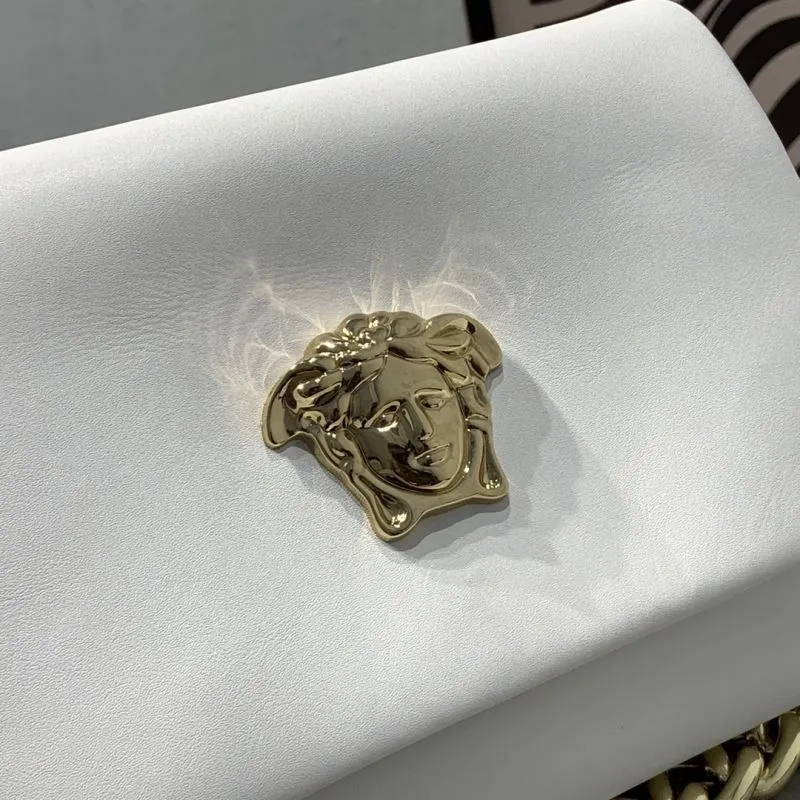 Versace White Chain Satchel Bag - Image 4