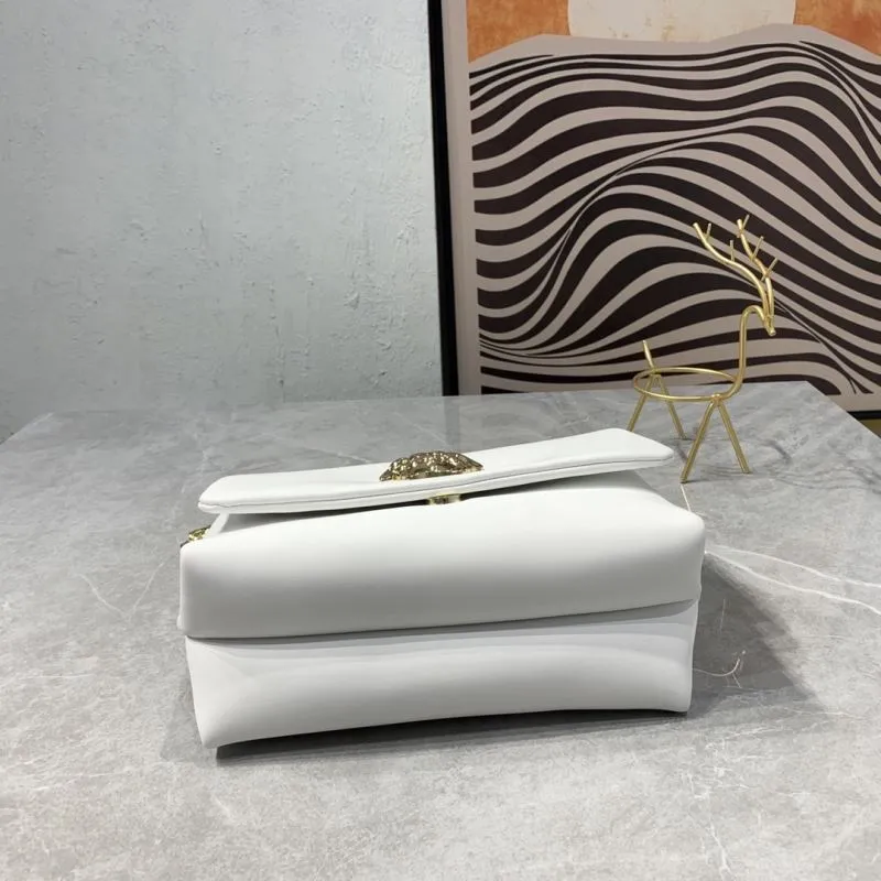 Versace White Chain Satchel Bag - Image 7