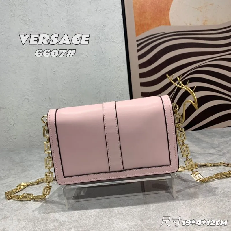 Versace 6607 Pink Crossbody Satchel Bag - Image 3