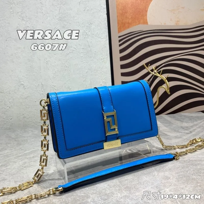 Alternative view of Versace 6607 Blue Leather Crossbody Bag