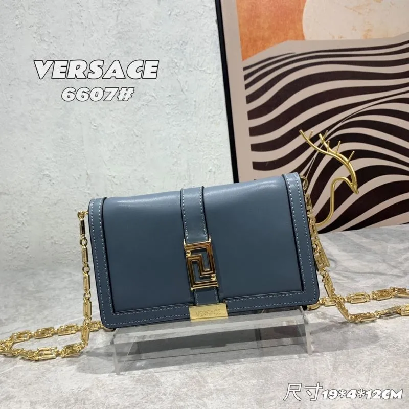 Versace 6607 Blue Satchel Bag