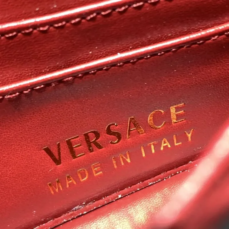 Versace 6607 Red Leather Crossbody Bag - Image 8