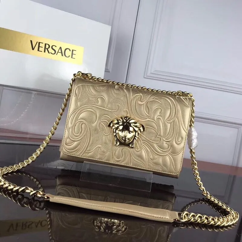 Versace Gold Chain Satchel Bag