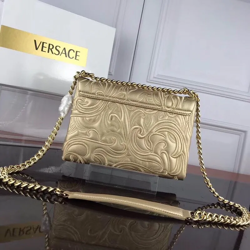 Versace Gold Chain Satchel Bag - Image 3