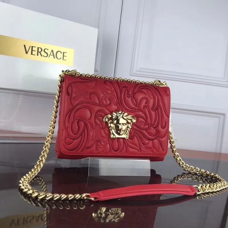 Alternative view of Versace Red Medusa Satchel Bag