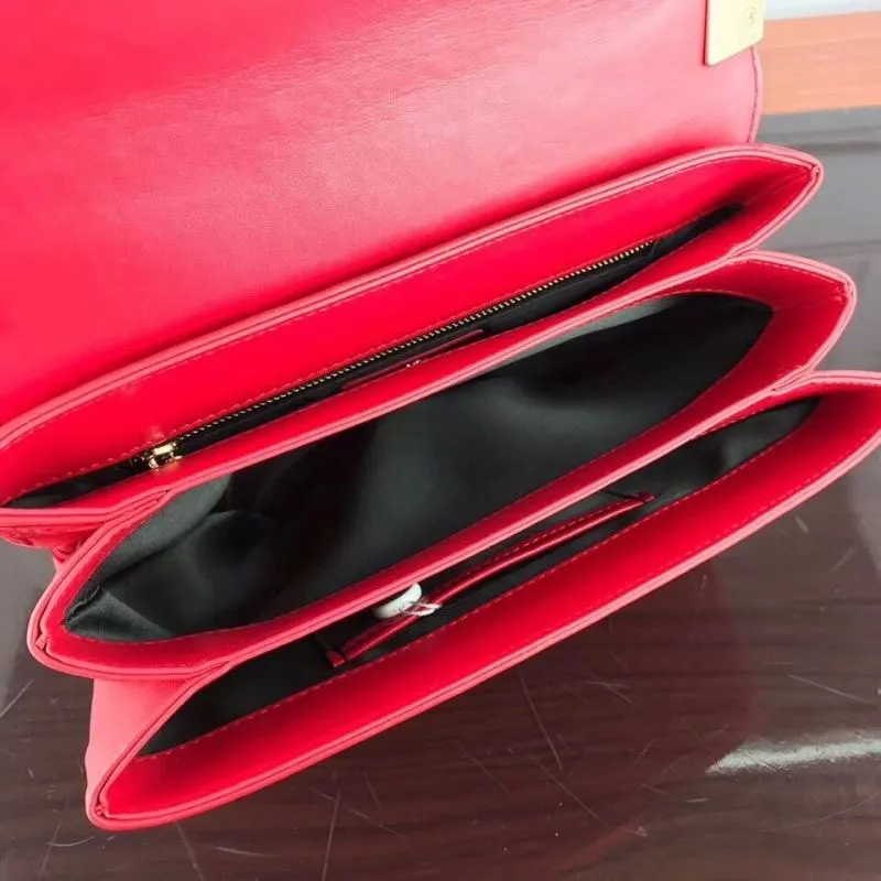 Versace Red Medusa Satchel Bag - Image 7