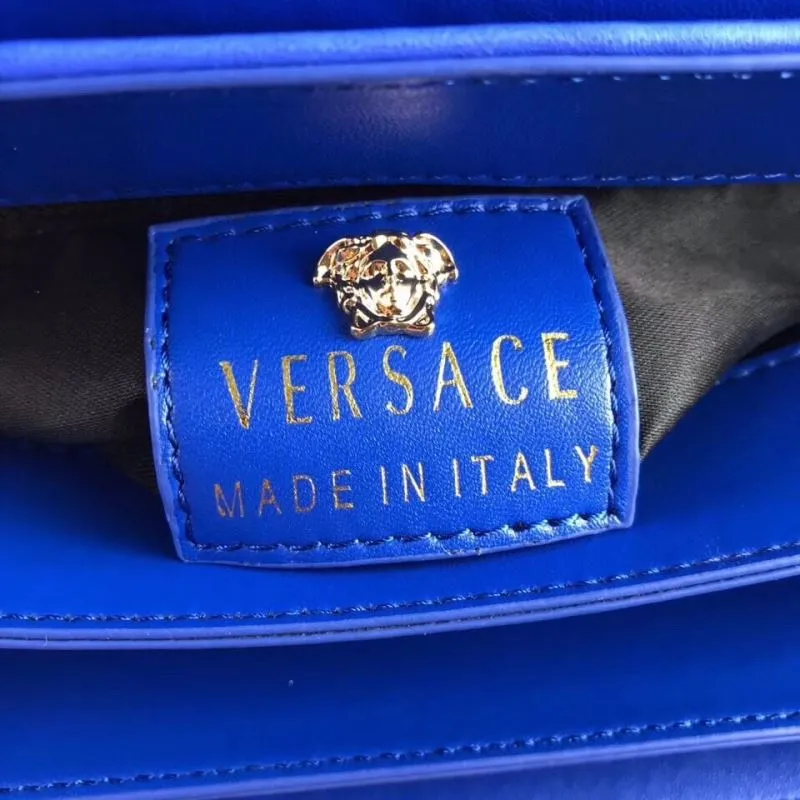 Versace Blue Chain Satchel Shoulder Bag 53 - Image 8