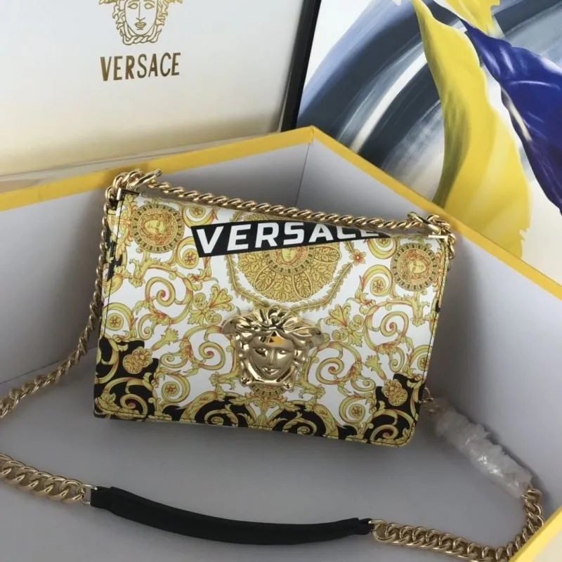Versace Gold Baroque Chain Satchel Bag