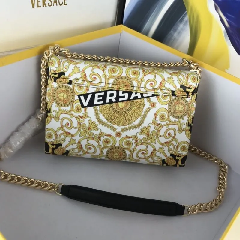 Alternative view of Versace Gold Baroque Chain Satchel Bag
