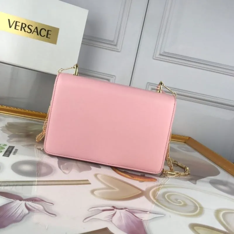 Alternative view of Versace Pink Leather Chain Satchel Bag 58