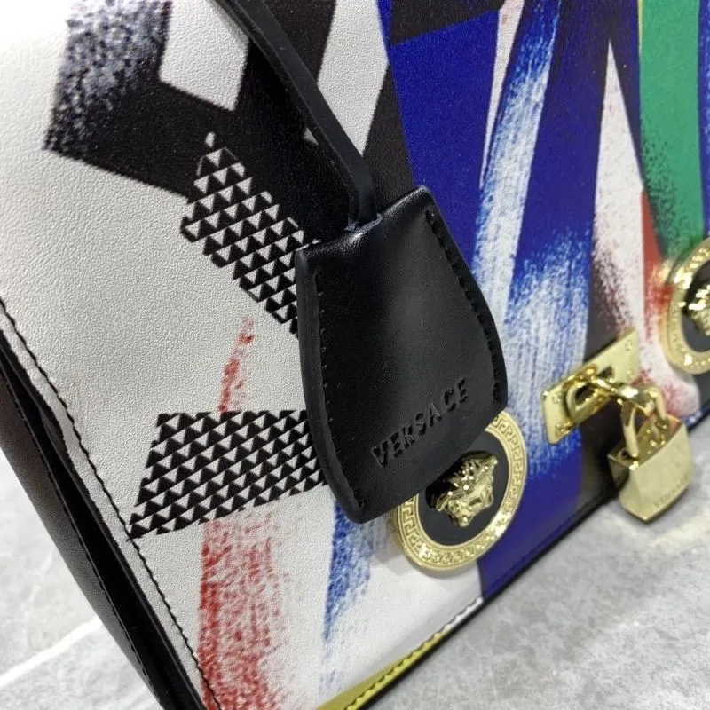 Versace Multicolor Chain Crossbody Satchel Bag 65 - Image 5