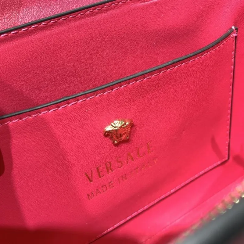 Versace Floral Print Satchel Bag Pink Green Blue Size 24cm SKU 68 - Image 9