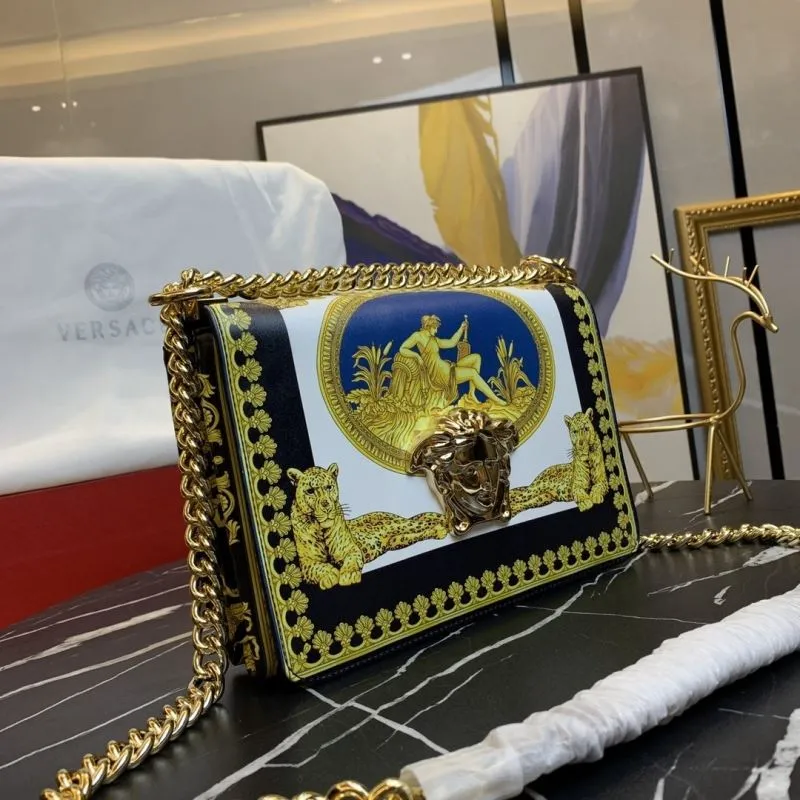 Alternative view of Versace Printed Chain Satchel Bag