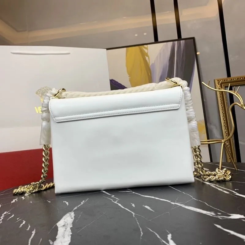 Versace White Chain Satchel Bag 86 - Image 3