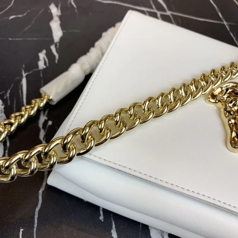 Versace White Chain Satchel Bag 86 - Image 6