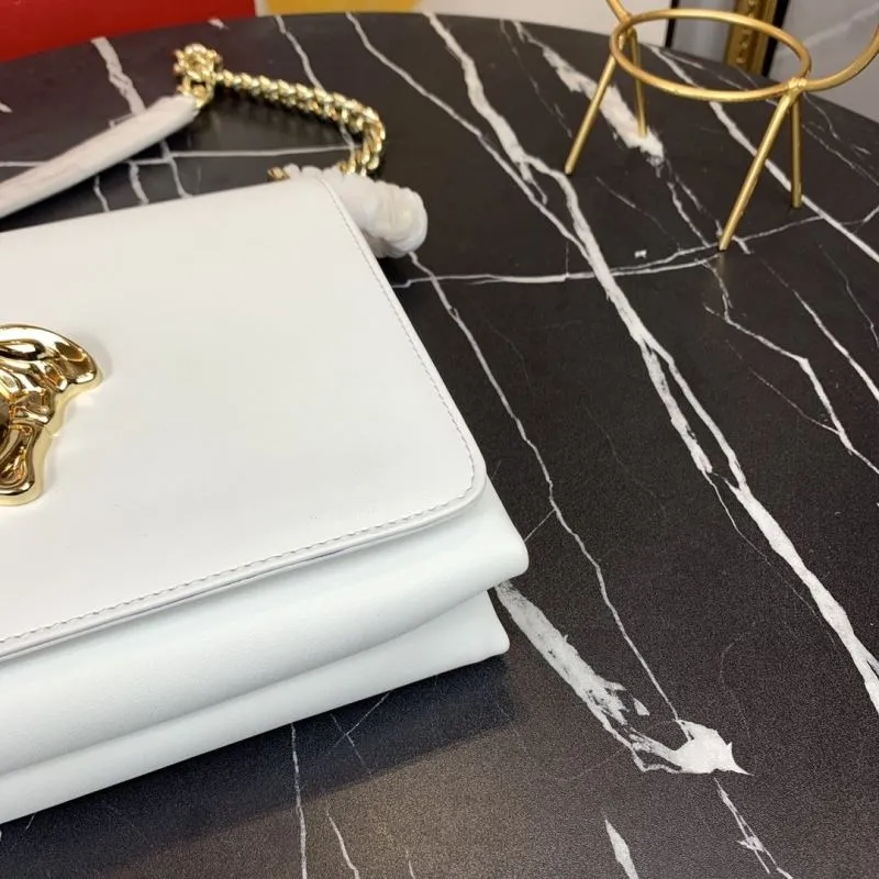 Versace White Chain Satchel Bag 86 - Image 7