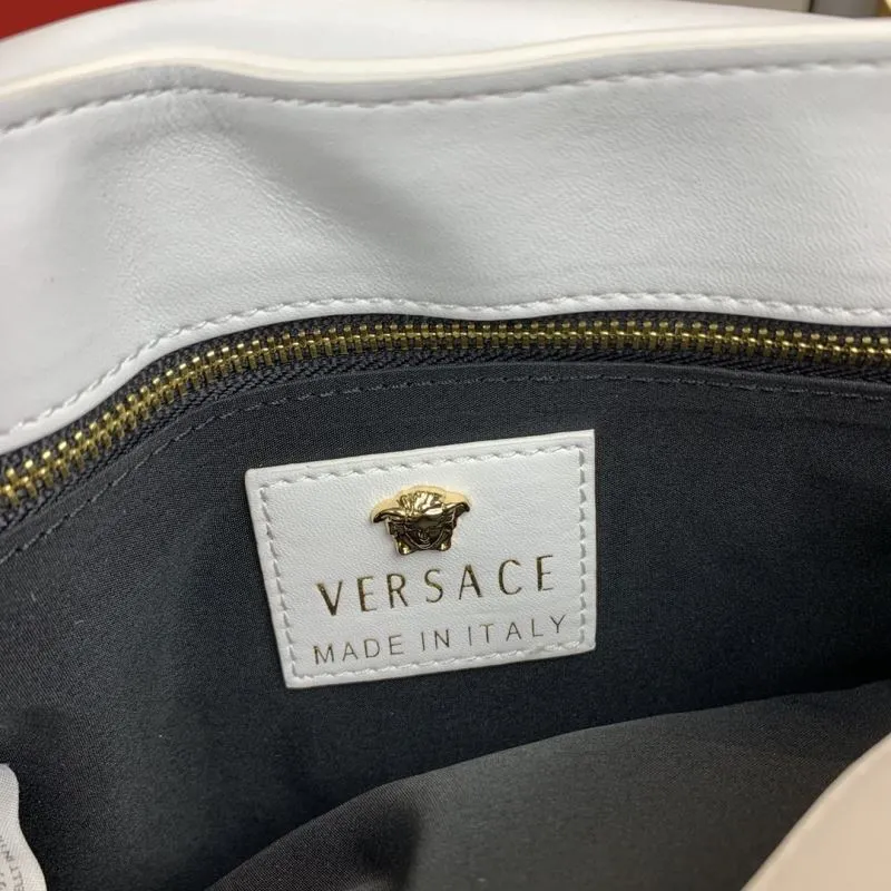 Versace White Chain Satchel Bag 86 - Image 9