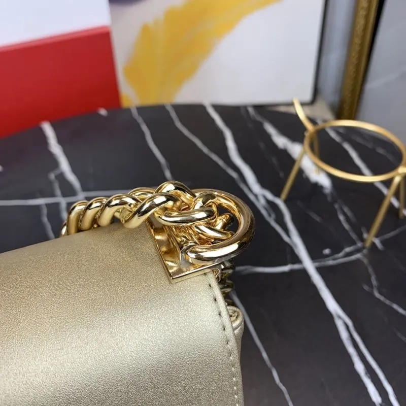 Versace Gold Crossbody Satchel Bag - Image 6