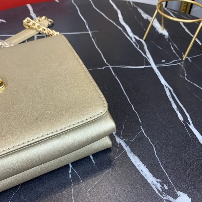 Versace Gold Crossbody Satchel Bag - Image 7