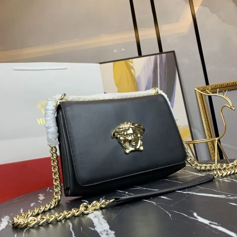 Alternative view of Versace Black Leather Chain Satchel Bag