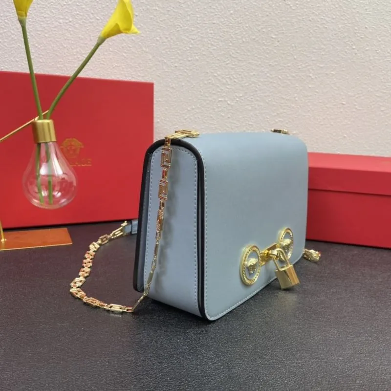 Versace J1205 Light Blue Crossbody Bag Size 24cm - Image 4