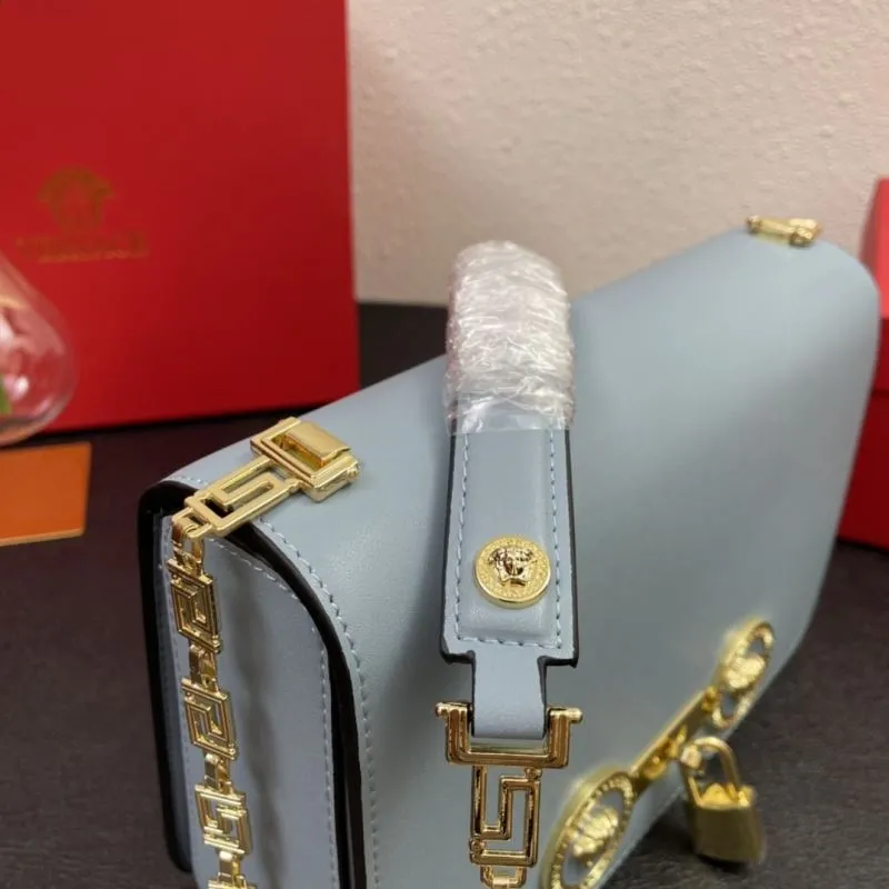 Versace J1205 Light Blue Crossbody Bag Size 24cm - Image 5