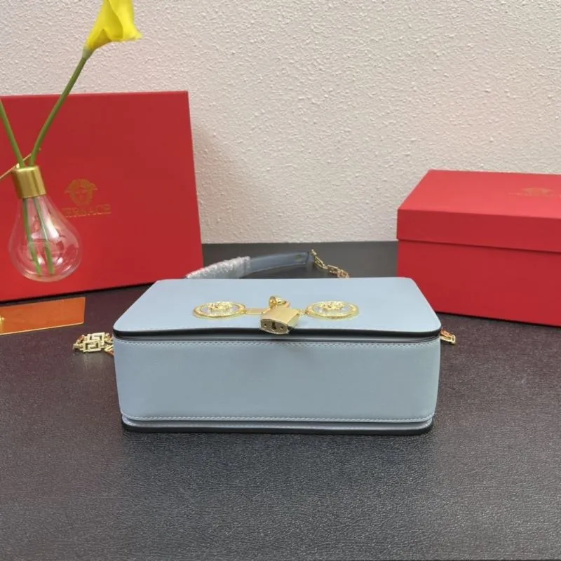 Versace J1205 Light Blue Crossbody Bag Size 24cm - Image 7