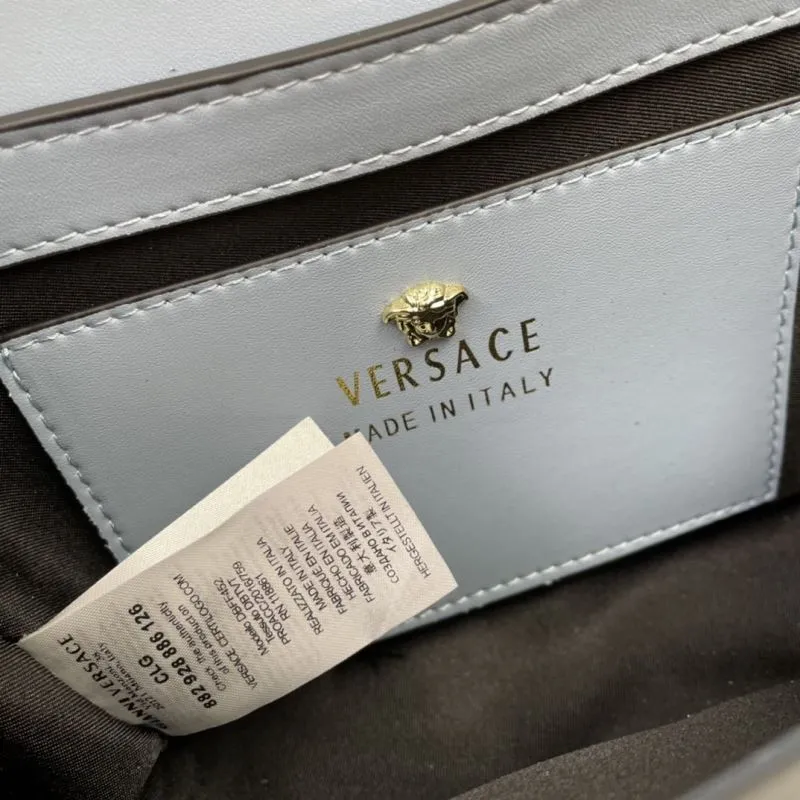 Versace J1205 Light Blue Crossbody Bag Size 24cm - Image 9