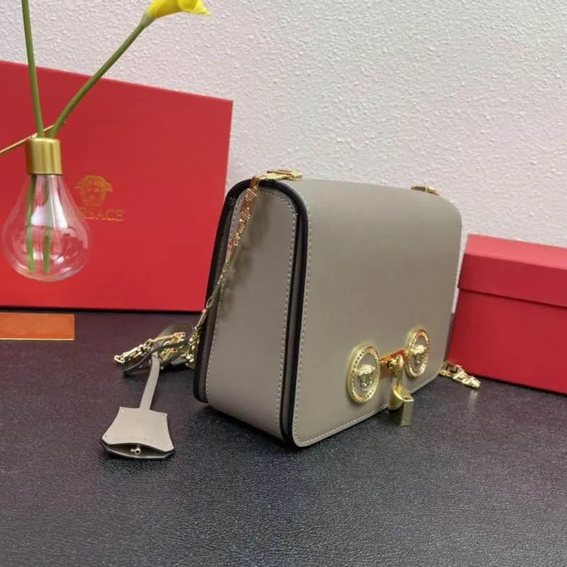 Versace J1205 Gray Satchel Bag 24cm - Image 4