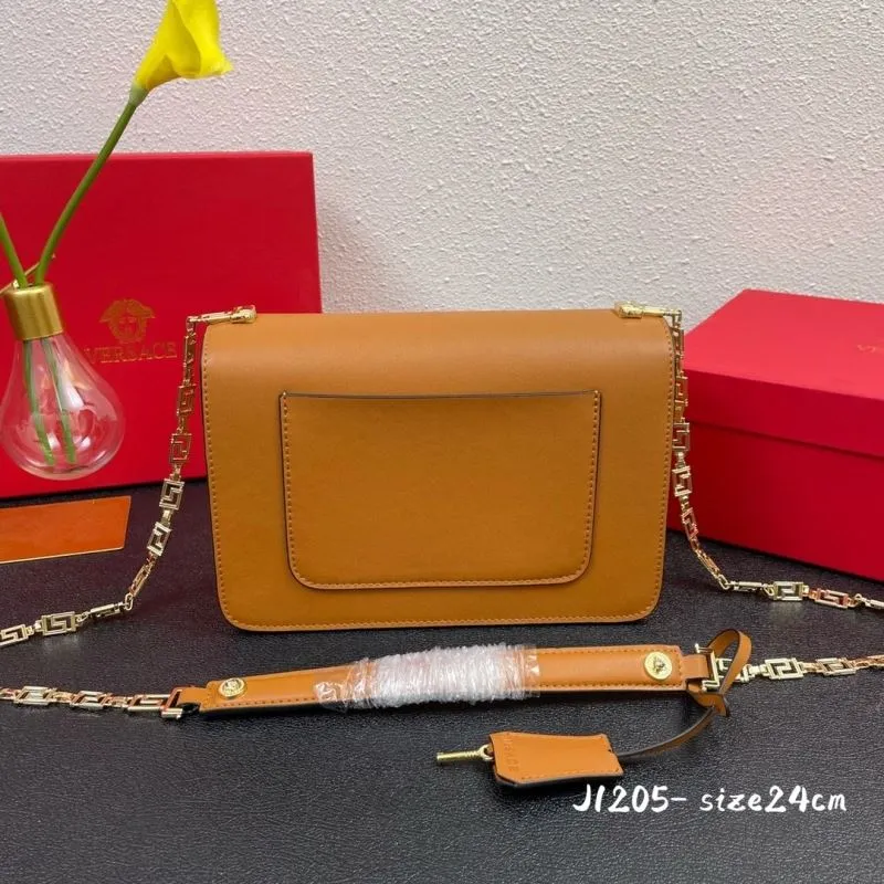 Alternative view of Versace Brown Satchel Bag J1205 Size 24cm