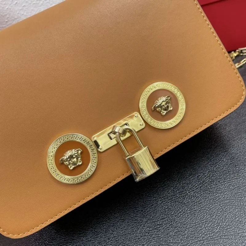 Versace Brown Satchel Bag J1205 Size 24cm - Image 5