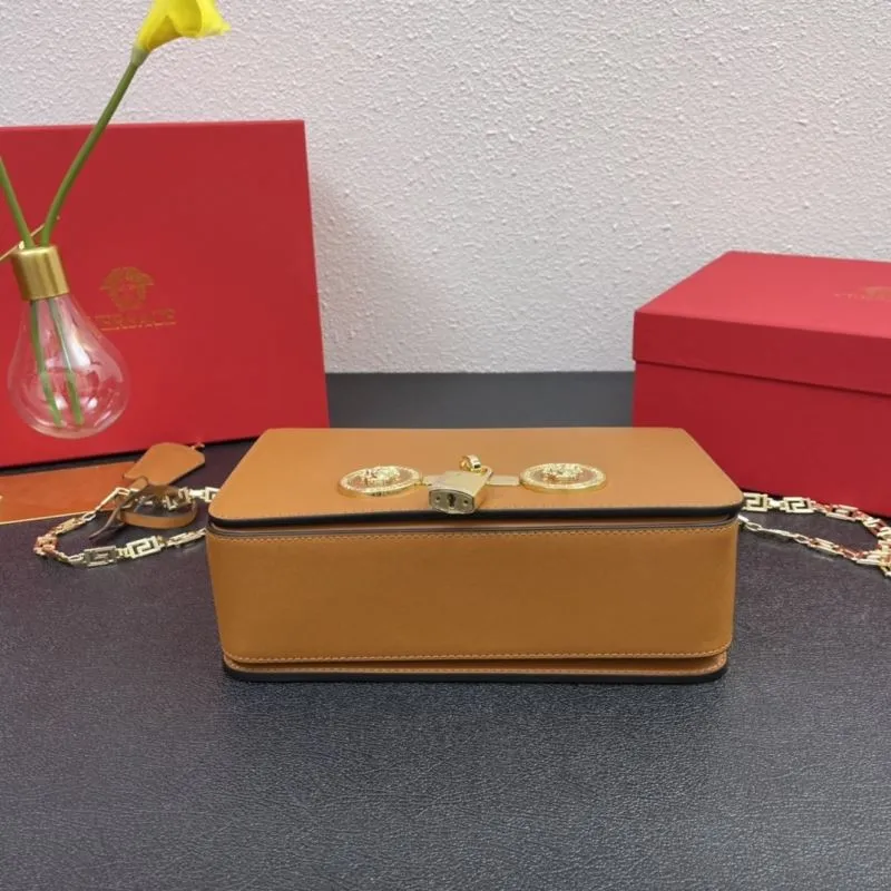 Versace Brown Satchel Bag J1205 Size 24cm - Image 7