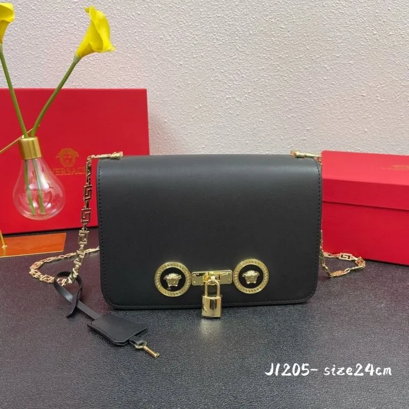 Versace J1205 Black Satchel Bag Size 24cm - Image 3