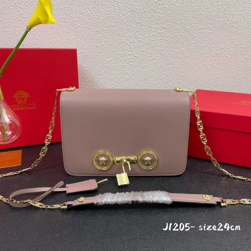 Versace J1205 Pink Satchel Bag 24cm