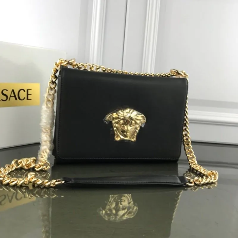 Alternative view of Versace Black Medusa Chain Satchel Bag