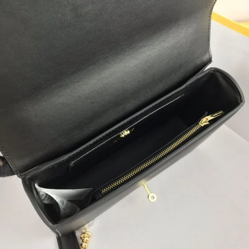 Versace Black Floral Satchel Bag - Image 6