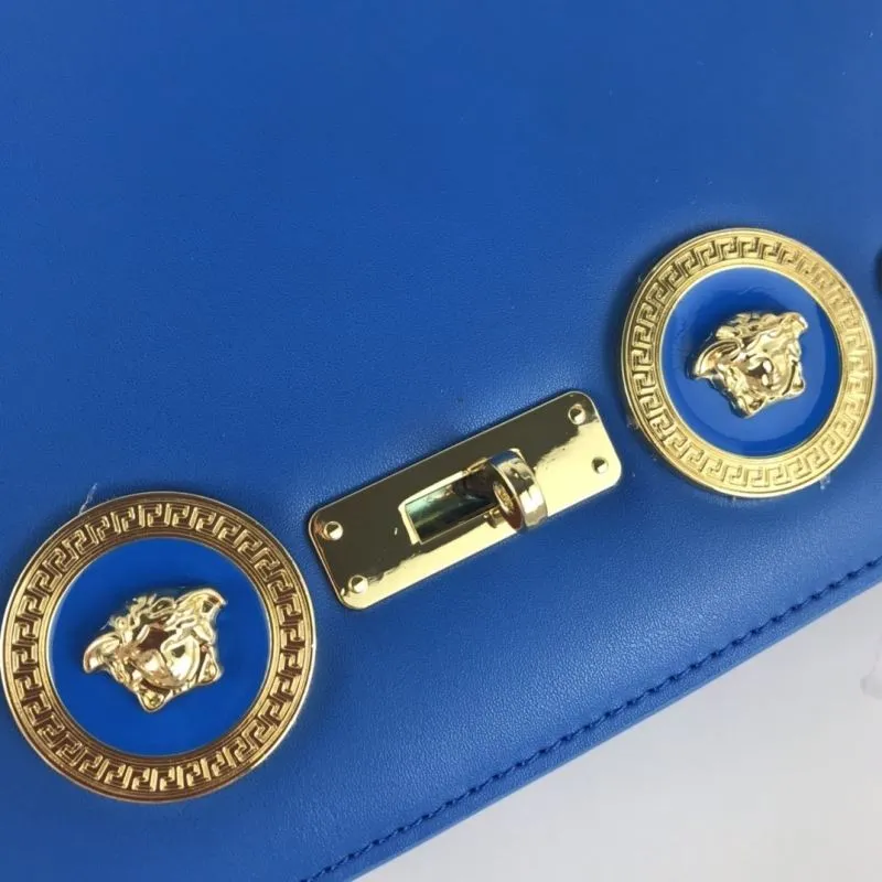 Versace Blue Satchel Bag 116 - Image 4