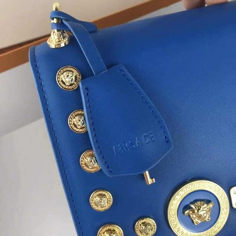 Versace Blue Satchel Bag 116 - Image 5