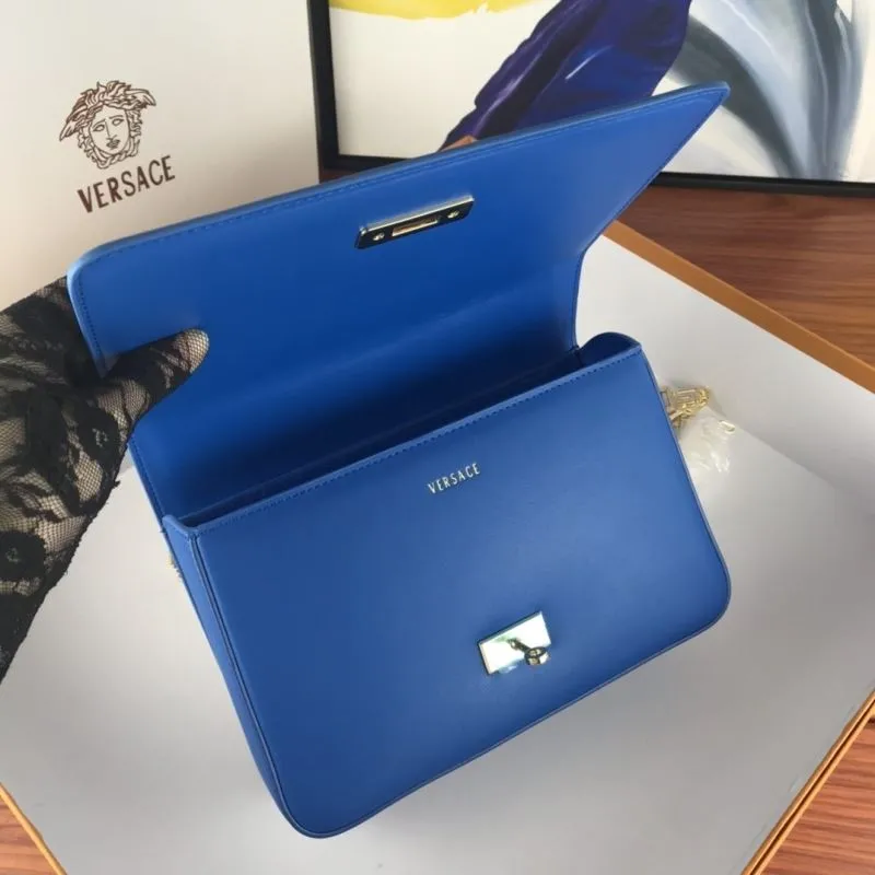 Versace Blue Satchel Bag 116 - Image 7