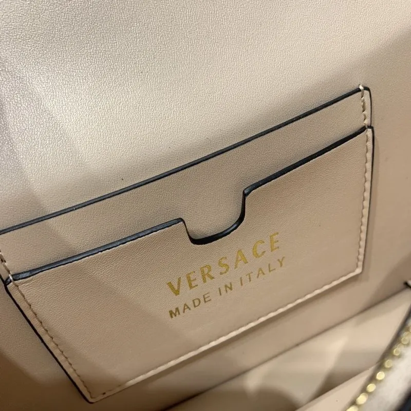 Versace Beige Satchel Crossbody Bag 142 - Image 9