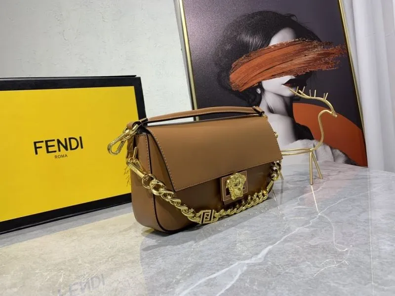 Alternative view of Versace Brown Leather Crossbody Satchel Bag
