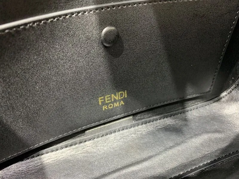 Versace Black Leather Satchel Bag with Gold Chain 149 - Image 9