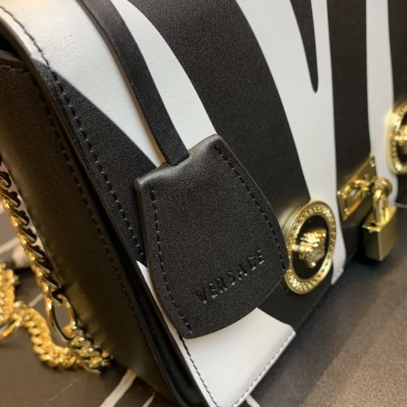 Versace Zebra Print Satchel Bag 154 - Image 6