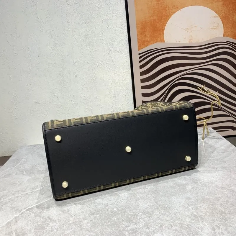 Fendi X Versace Medusa Embellished Tote Bag - Image 6