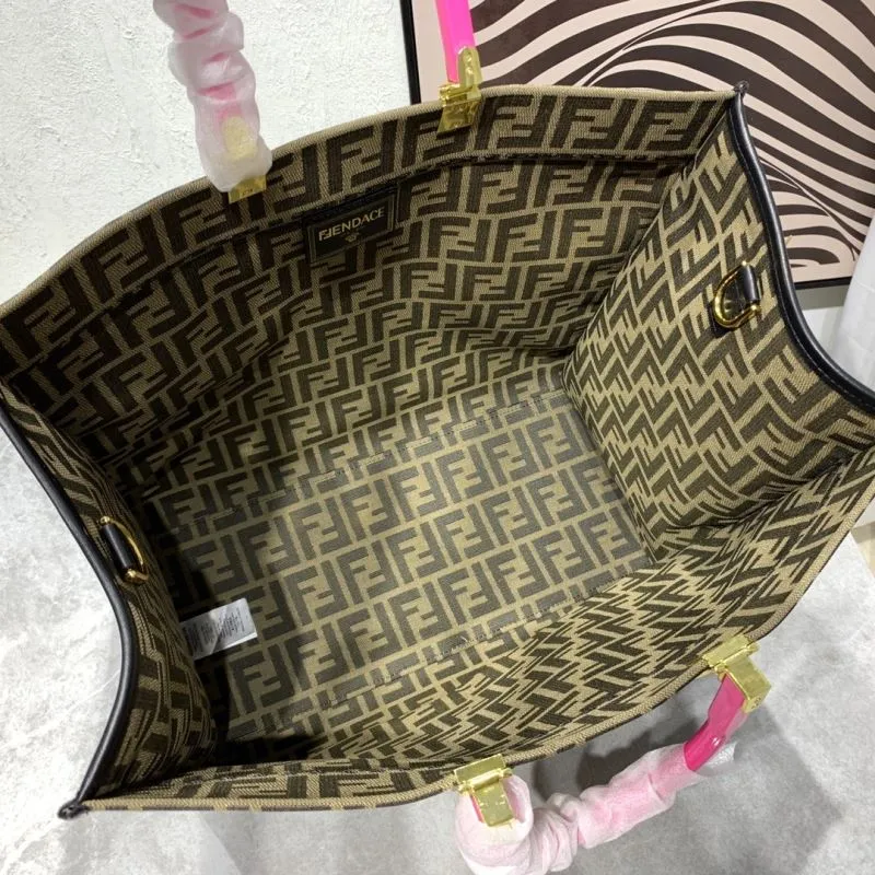 Fendi X Versace Medusa Embellished Tote Bag - Image 7