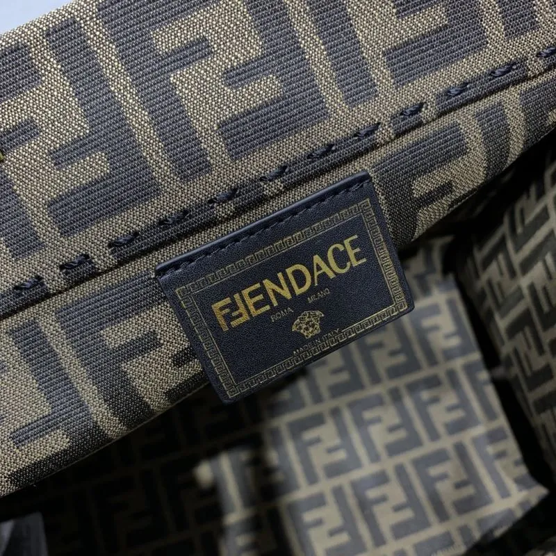 Fendi X Versace Medusa Embellished Tote Bag - Image 8