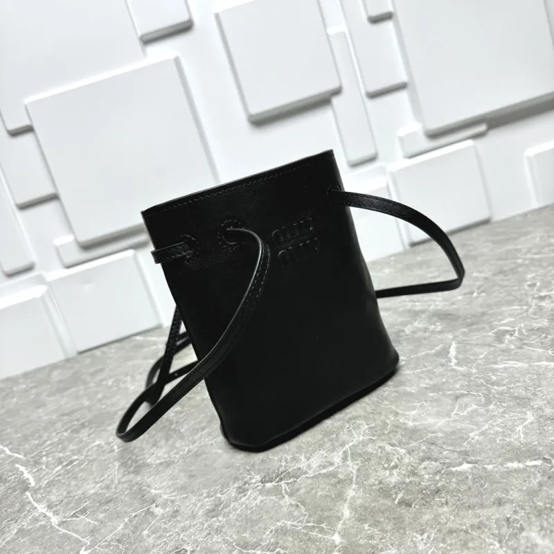 MIU MIU Black Bucket Bag 21 - Image 3