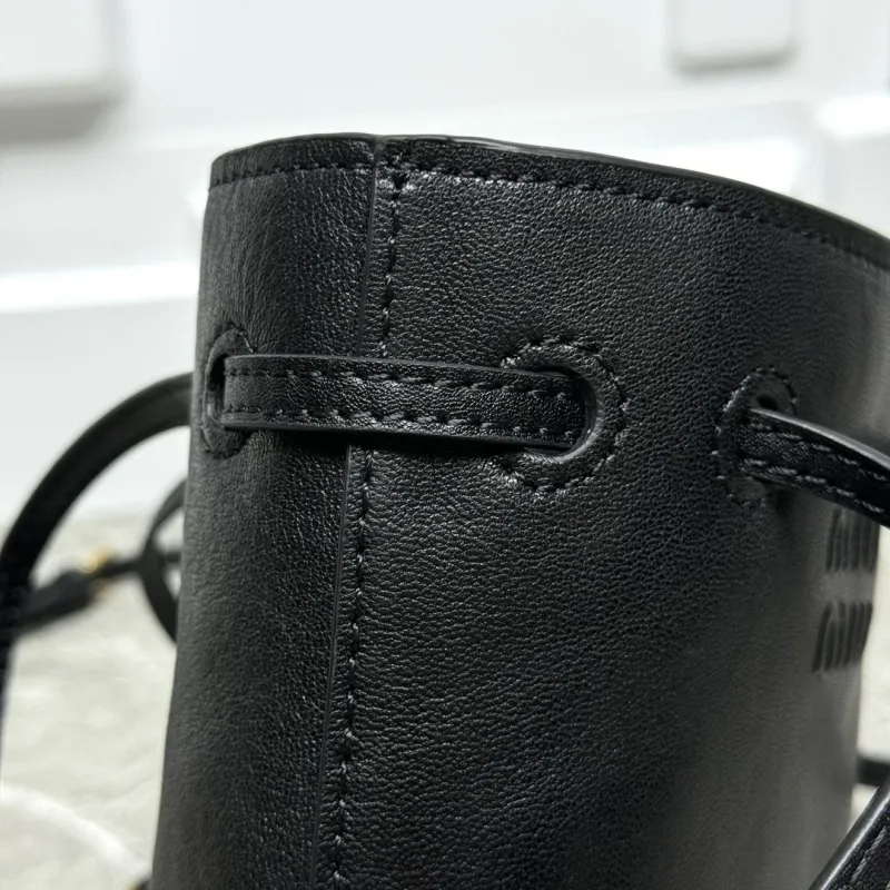 MIU MIU Black Bucket Bag 21 - Image 4