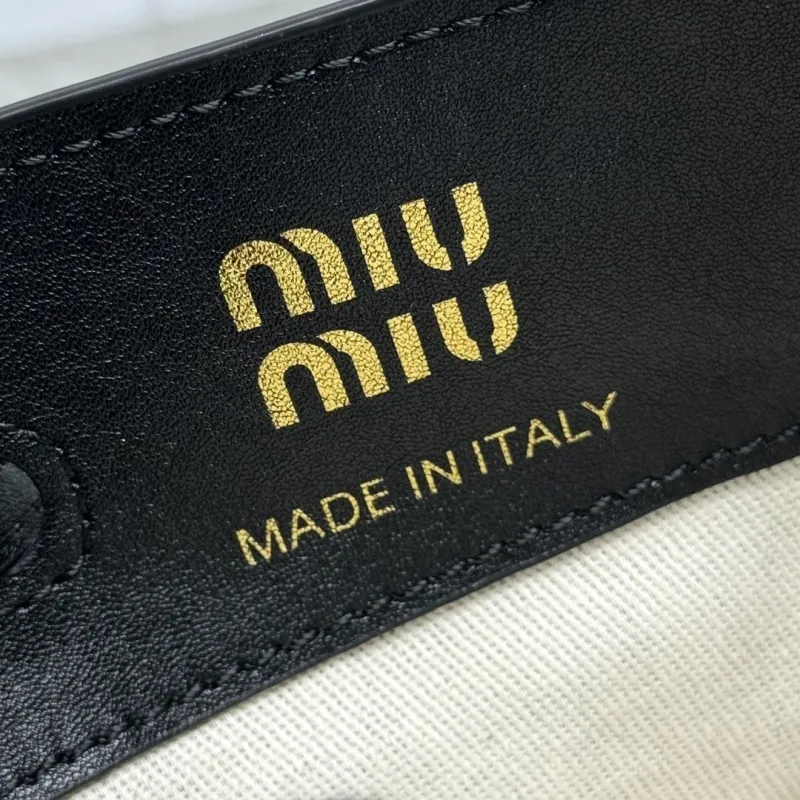 MIU MIU Black Bucket Bag 21 - Image 8