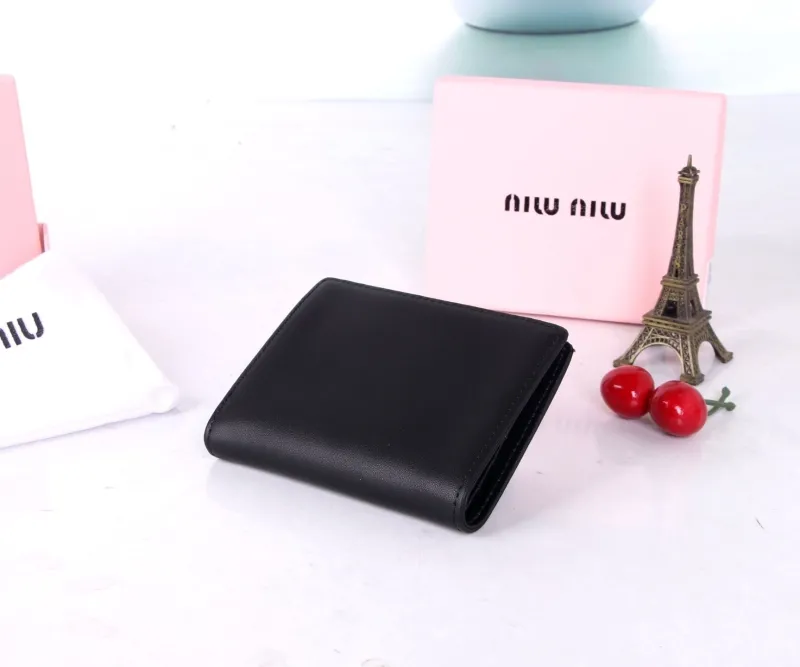 Miu Miu Black Leather Wallet - Image 5